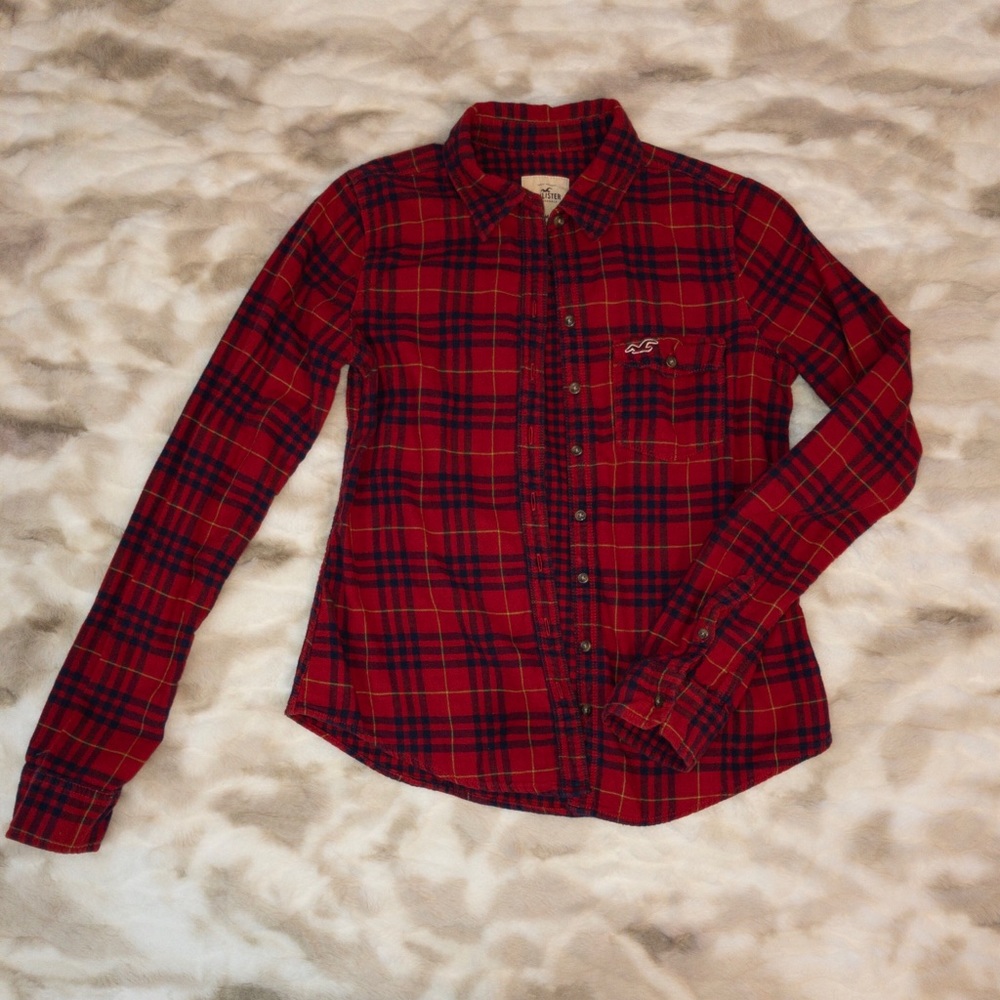 Hollister Red flannel